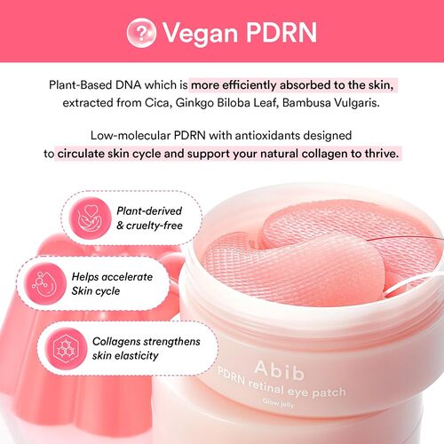 Abib - PDRN RETINAL EYE PATCH GLOW JELLY 84g (30 pares)
