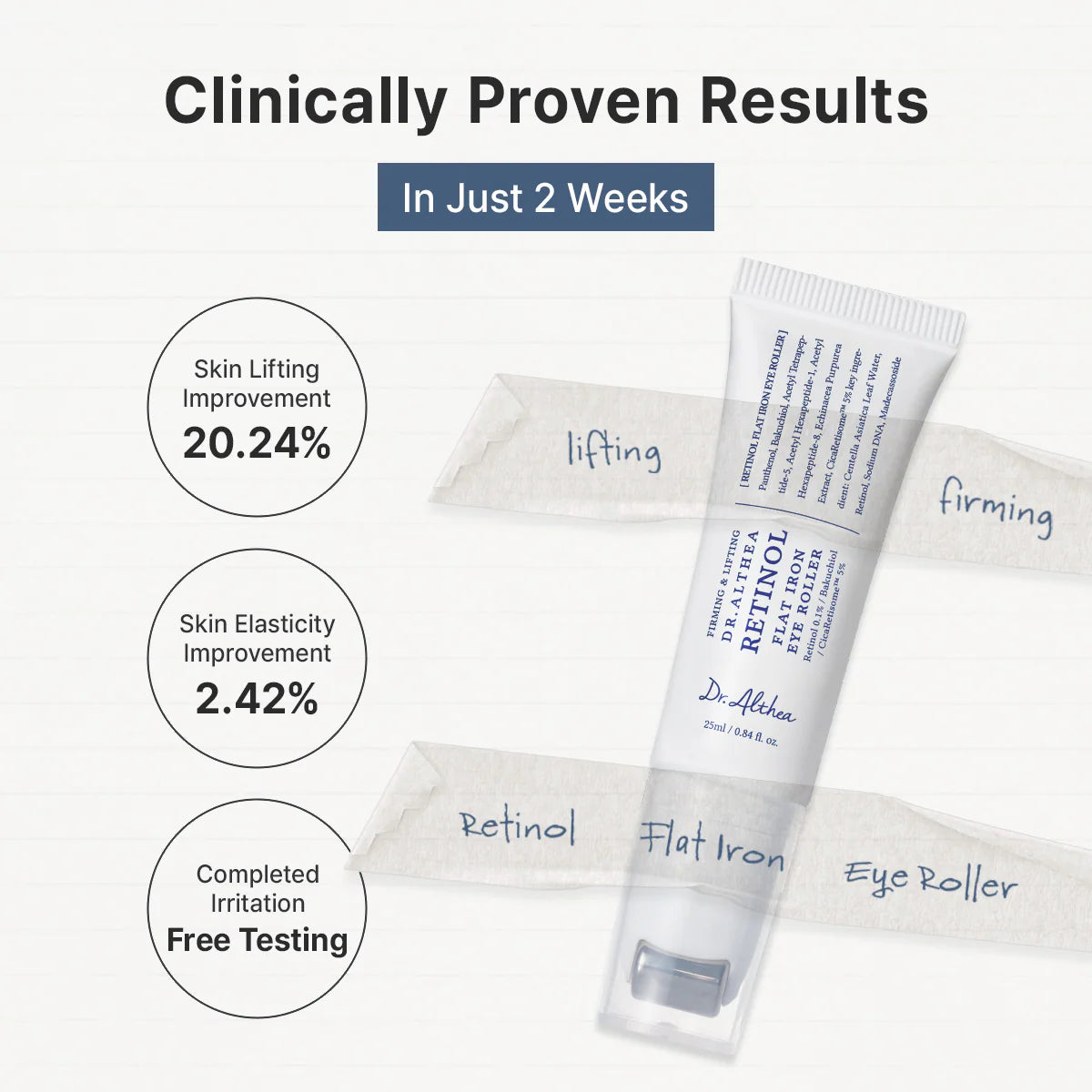 Dr. Althea - Retinol Flat Iron Eye Roller 25ml