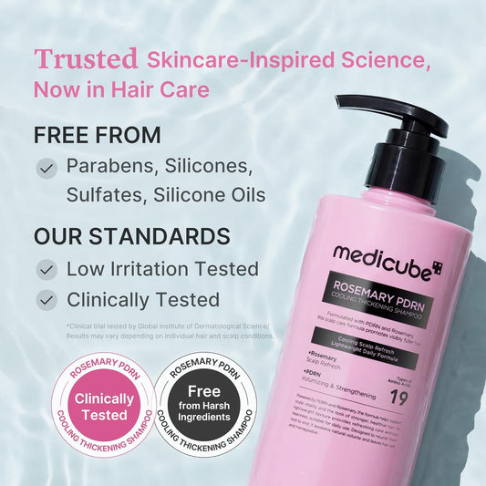 Medicube - ROSEMARY PDRN COOLING THICKENING SHAMPOO 400ml