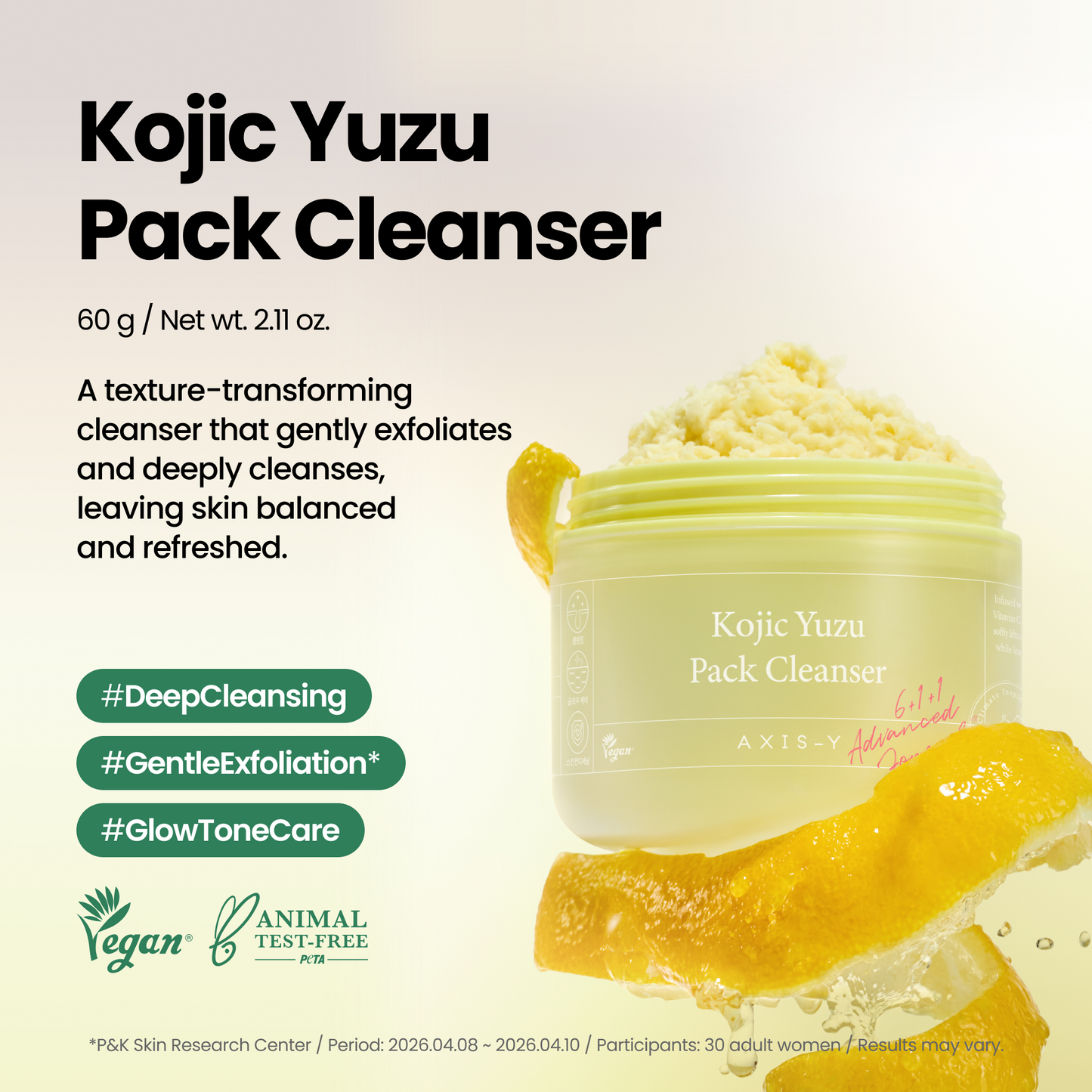 AXIS - Y - Kojic Yuzu Pack Cleanser 60g