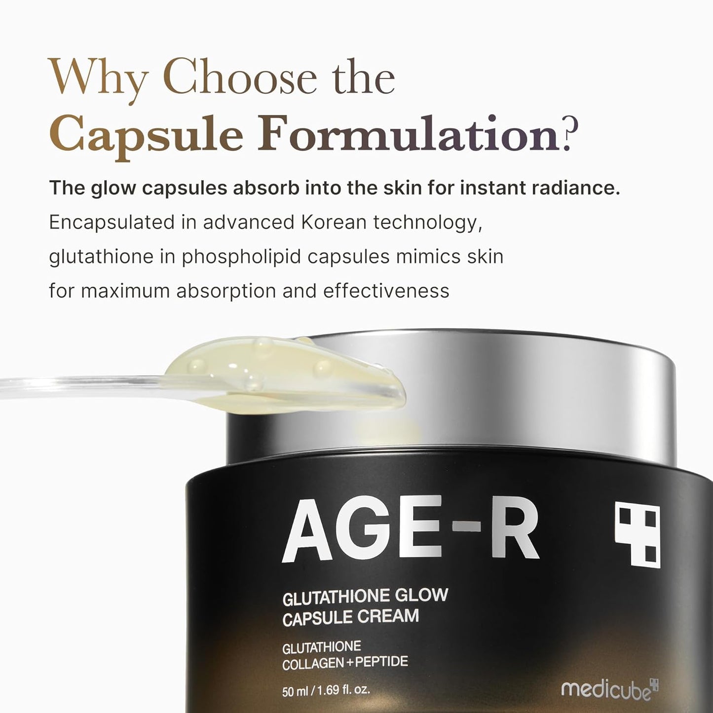 Medicube - AGE-R Glutathione Glow Capsule Cream 50ml