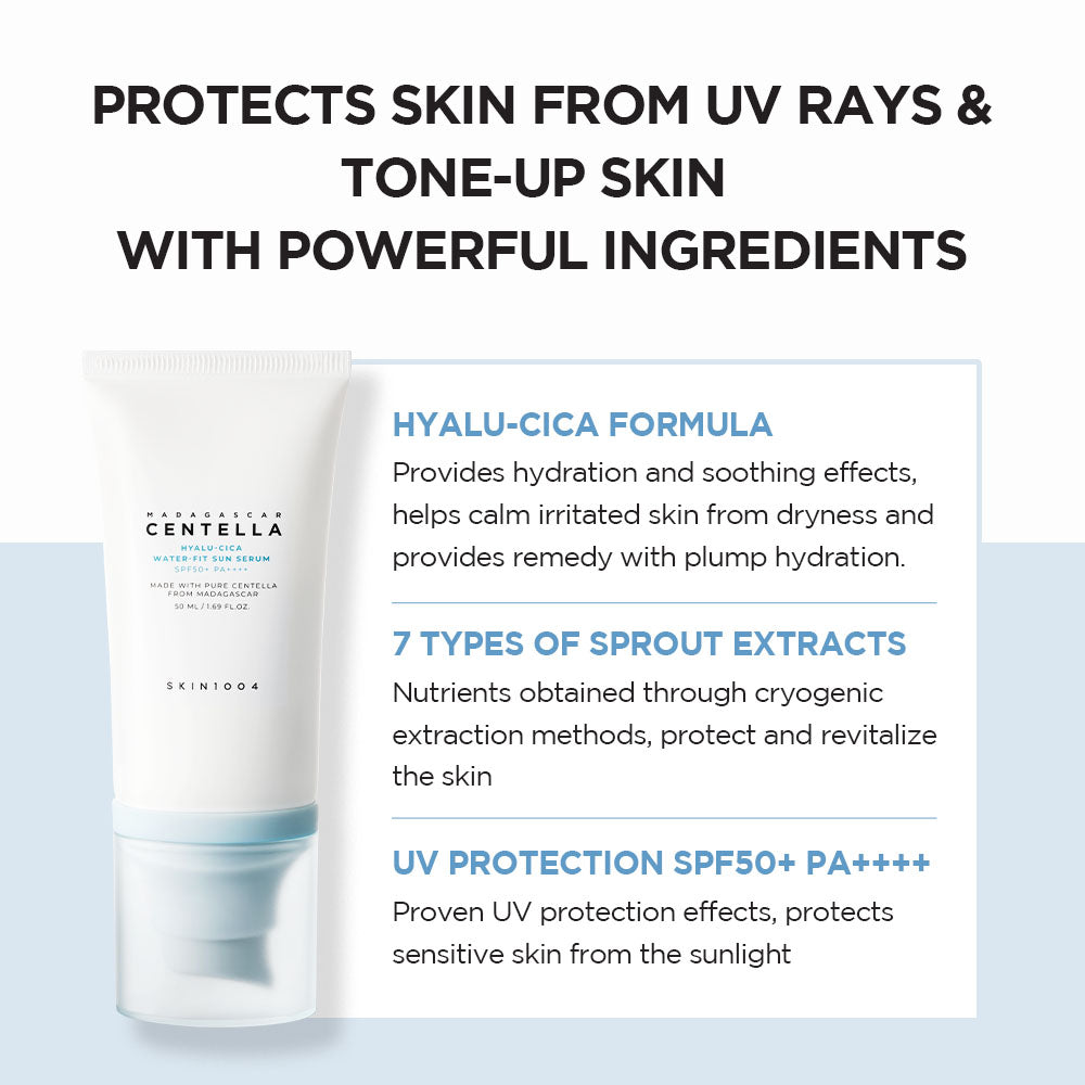 Skin1004 - Madagascar Centella Hyalu-Cica Water-Fit Sun Serum 50ml