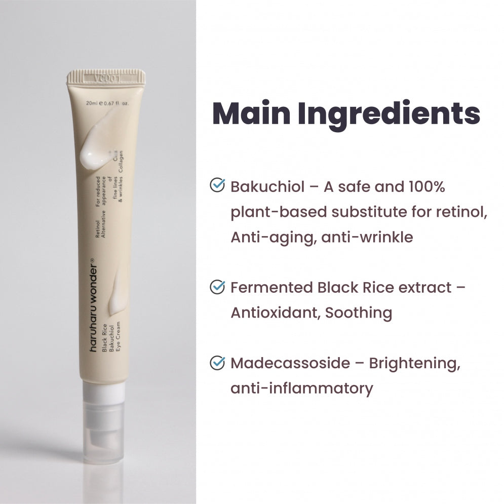 HaruHaru Wonder - Black Rice Bakuchiol Eye Cream 20ml