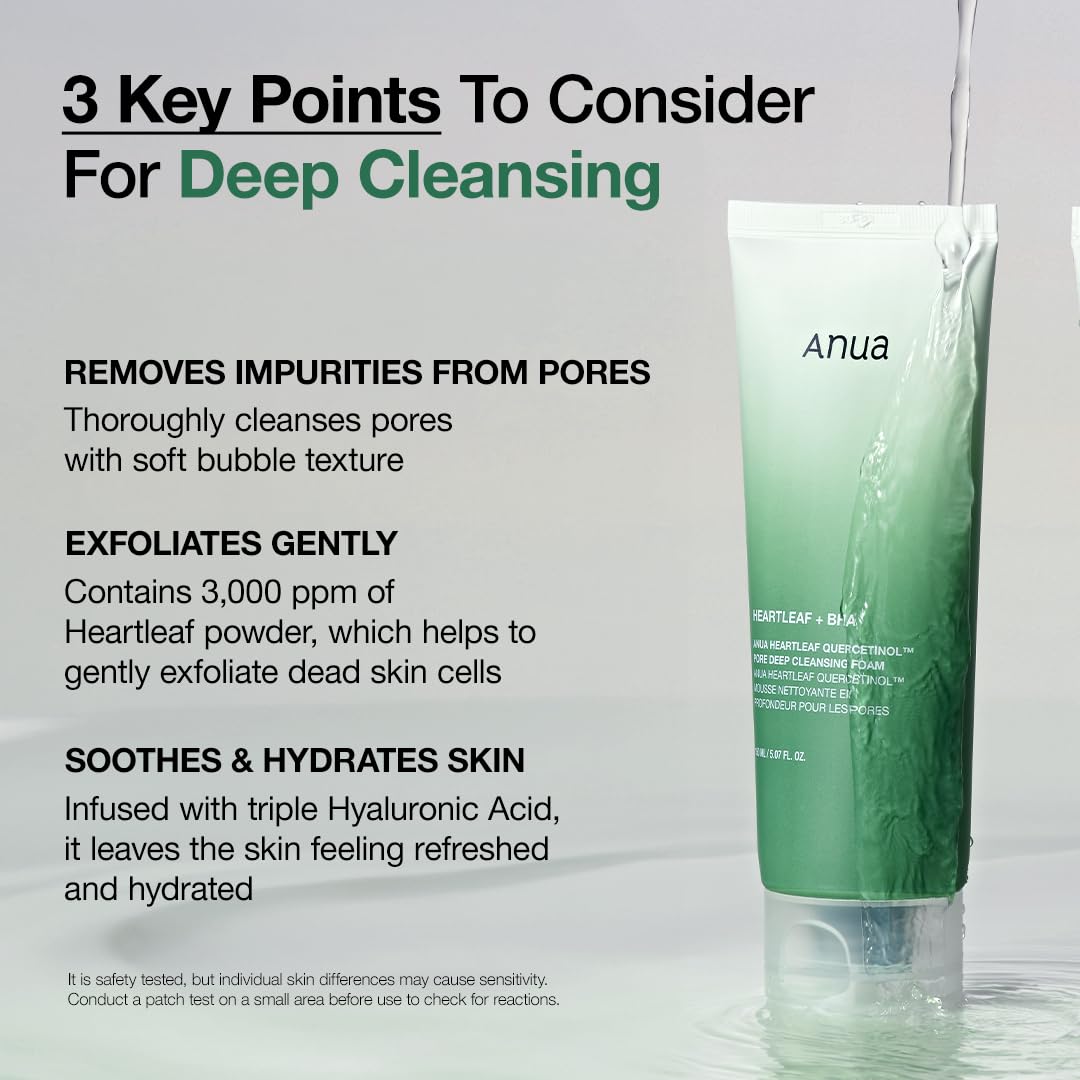 ANUA - Heartleaf Quercetinol Pore Deep Cleansing Foam 150ml